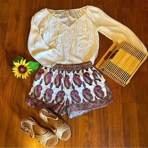 Paisley Print Women's Shorts